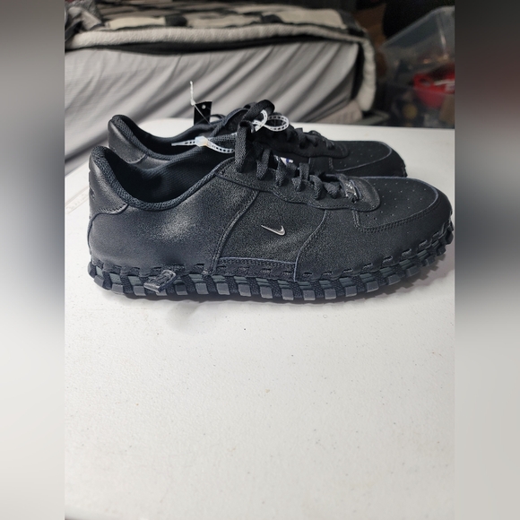 Nike x Jacquemus J Force 1 Low Black Shoes women’s 12 1/2 Mens 11 1/2 - Picture 5 of 8